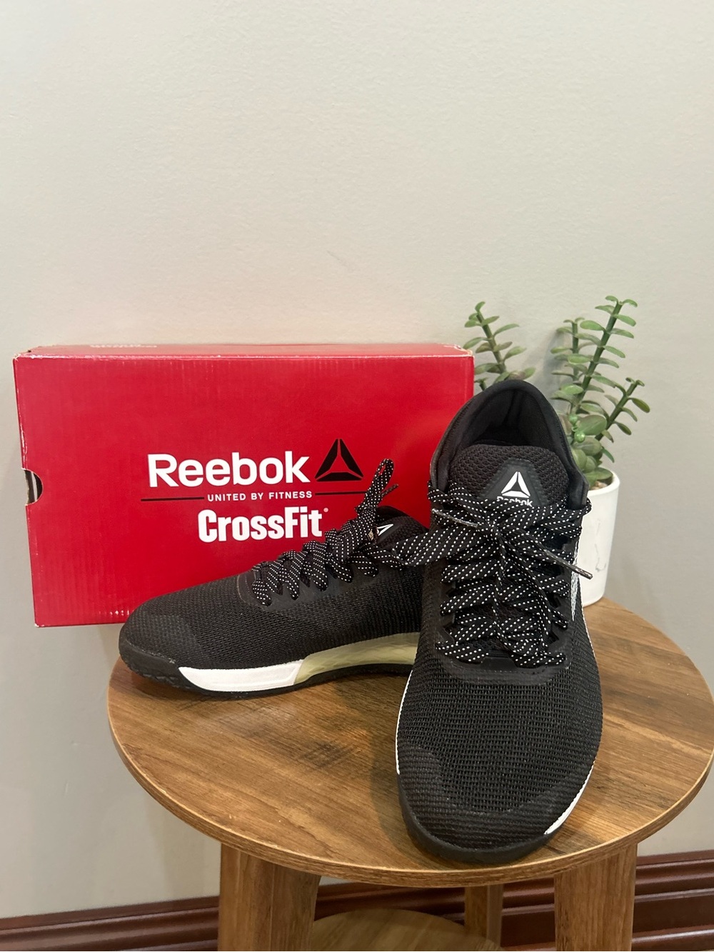 Reebok Nano 9 CrossFit Training Shoes Men’s 8 Black White FU6826